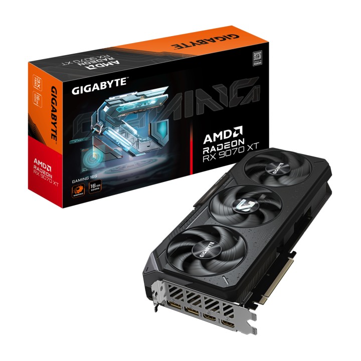 GIGABYTE Radeon RX 9070 XT GAMING 16G Tarjeta gráfica - 16 GB GDDR6, 256 bits, PCI-E 5.0, Frecuencia del núcleo 2970 MHz, 2 x