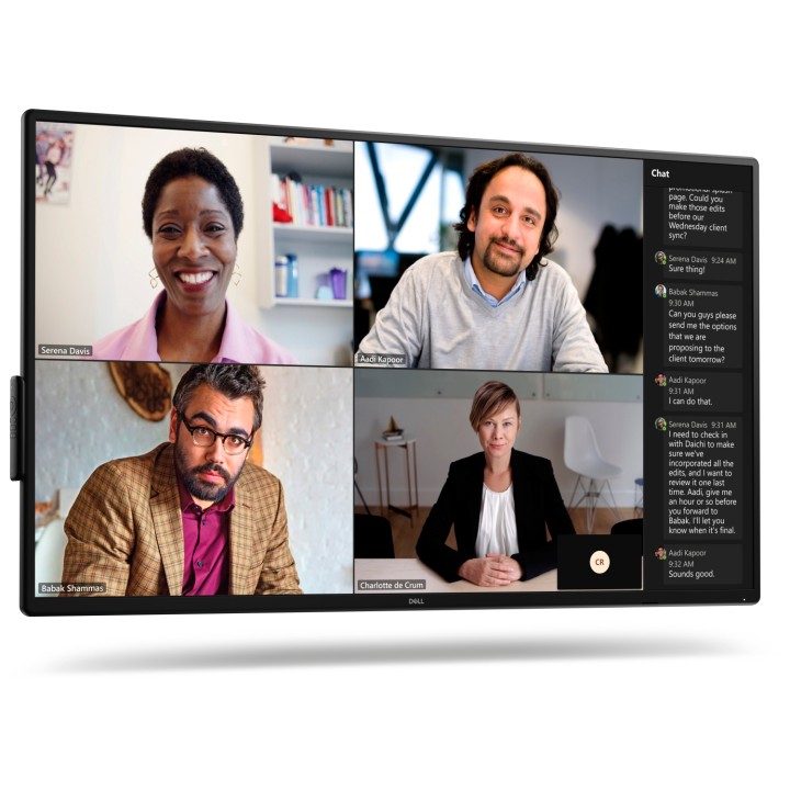 DELL P5525QC Pantalla plana para señalización digital 138,8 cm (54.6") LCD 400 cd / m² 4K Ultra HD Negro
