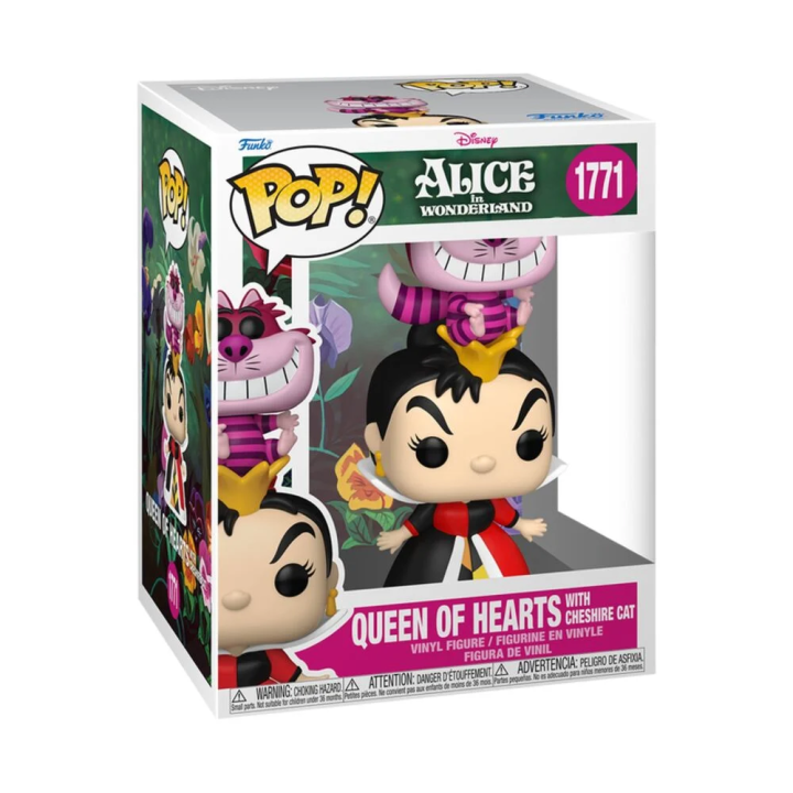 Figura POP Premium Disney Alice In Wonderland Queen of Hearts With Cheshire Cat