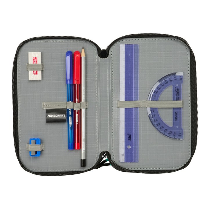 Plumier Screen Minecraft triple 37pzs