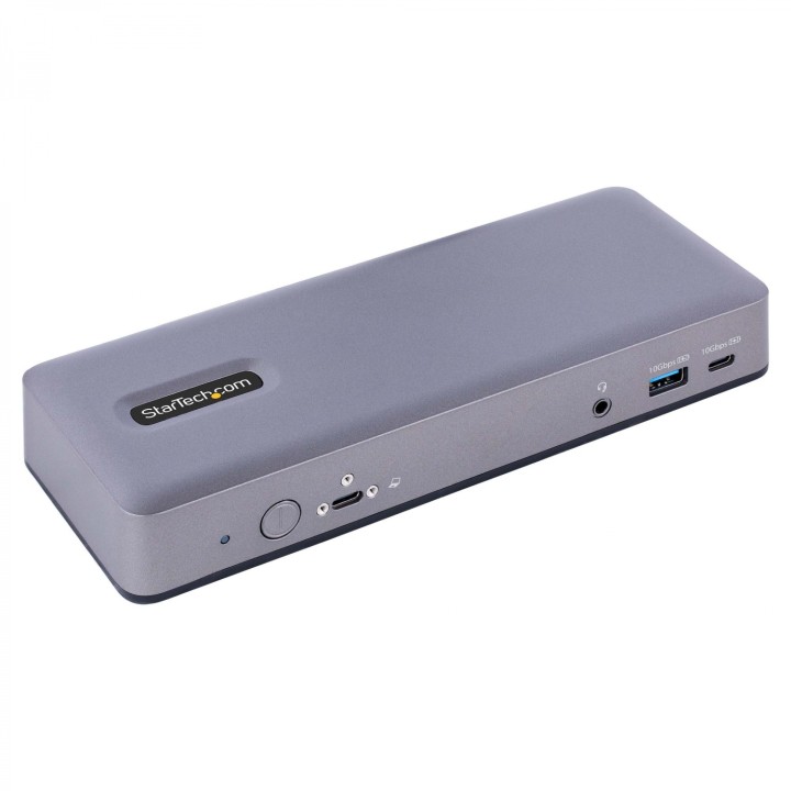 StarTech.com Docking Station USB-C 4K30 Triple /4K60 Doble - Modo Alt DP/DP/HDMI - Hub USB de 7 Puertos - PD 3.0 - GbE - Audio