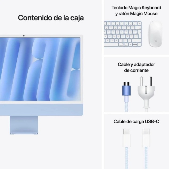 APPLE IMAC 24 M4/8-CORE CPU/16GB/SSD256GB/8-CORE GPU BLUE