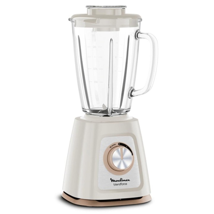 Moulinex LM430A10 Batidora de Vaso de Cristal 800W 1.75L Picahielo