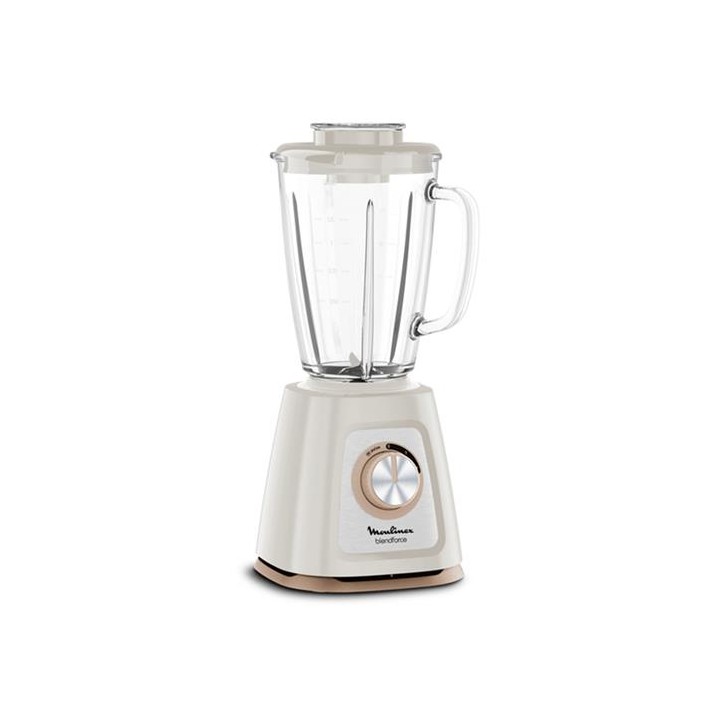 Moulinex LM430A10 Batidora de Vaso de Cristal 800W 1.75L Picahielo