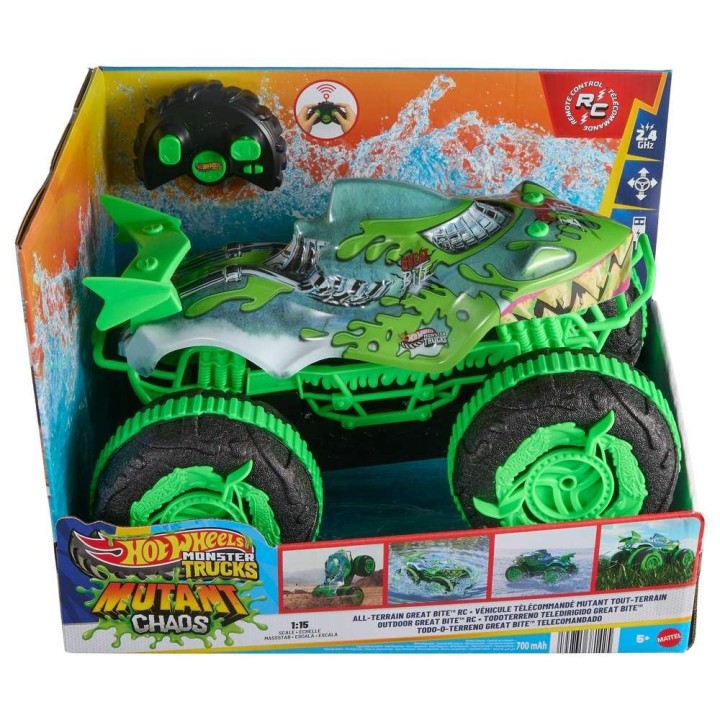 Coche Todoterreno radio control Mutant Chaos Monster Trucks Hot Wheels