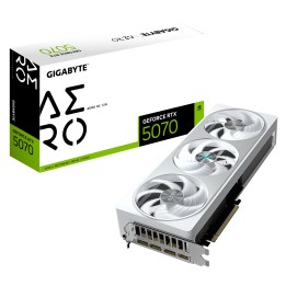 GIGABYTE GeForce RTX 5070 AERO OC 12G Tarjeta Gráfica - 12GB GDDR7, 192 bits, PCI-E 5.0, XXXX MHz Core Clock, 3 x DP 2.1a, 1 x