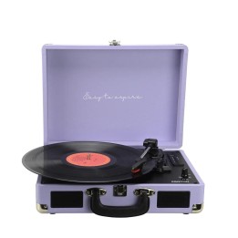 Prixton VC400 Tocadiscos LilacPrixton VC400 Tocadiscos Maletín con Grabación a USB, y Salids Aux y RCA Lilac