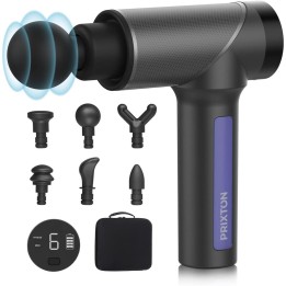Prixton Pistola de Masaje Gun Fit MGF100 con 9 velocidades y 3.300rpm