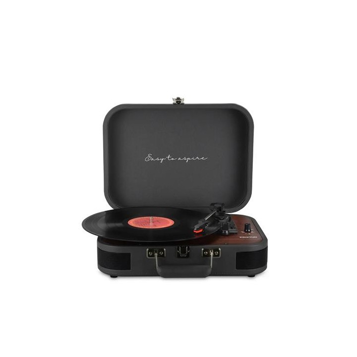 Prixton VC600 Tocadiscos con Grabación a USB, Radio FM y Salidas AUX y RCA Gris