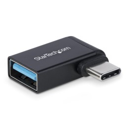 StarTech.com Adaptador Acodado USB-C a USB-A - USB Tipo C - Conversor Compacto USB Tipo C Macho a USB Hembra - Carcasa de Metal