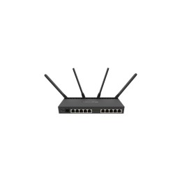 SWITCH MIKROTIK RB4011iGS+5HacQ2HnD-IN 10PTOS GIGABIT NEGRO RB4011iGS+5HacQ2HnD-