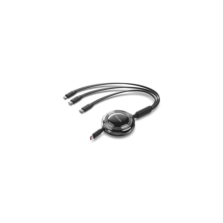 Vention TRKBBE cable USB USB 2.0 1,1 m USB C USB C/Lightning 100 W Negro
