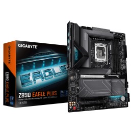 GIGABYTE Z890 EAGLE PLUS Placa Base – Compatible con procesadores Intel Core Ultra (Serie 2), VRM de 14+1+2 fases, hasta 9466