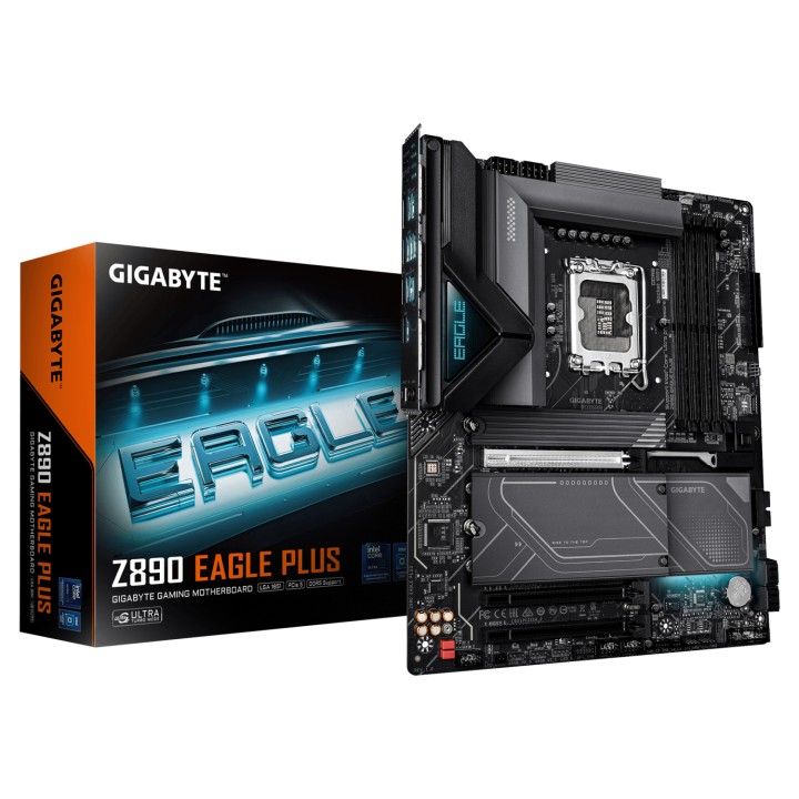 GIGABYTE Z890 EAGLE PLUS Placa Base – Compatible con procesadores Intel Core Ultra (Serie 2), VRM de 14+1+2 fases, hasta 9466