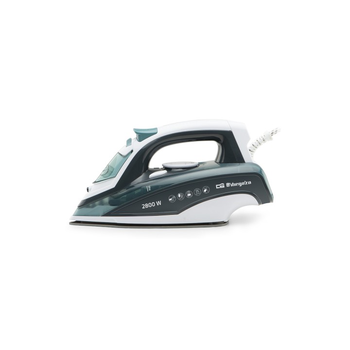 Orbegozo SV 2800 Plancha a vapor Suela de cerámica 2800 W Verde, Gris