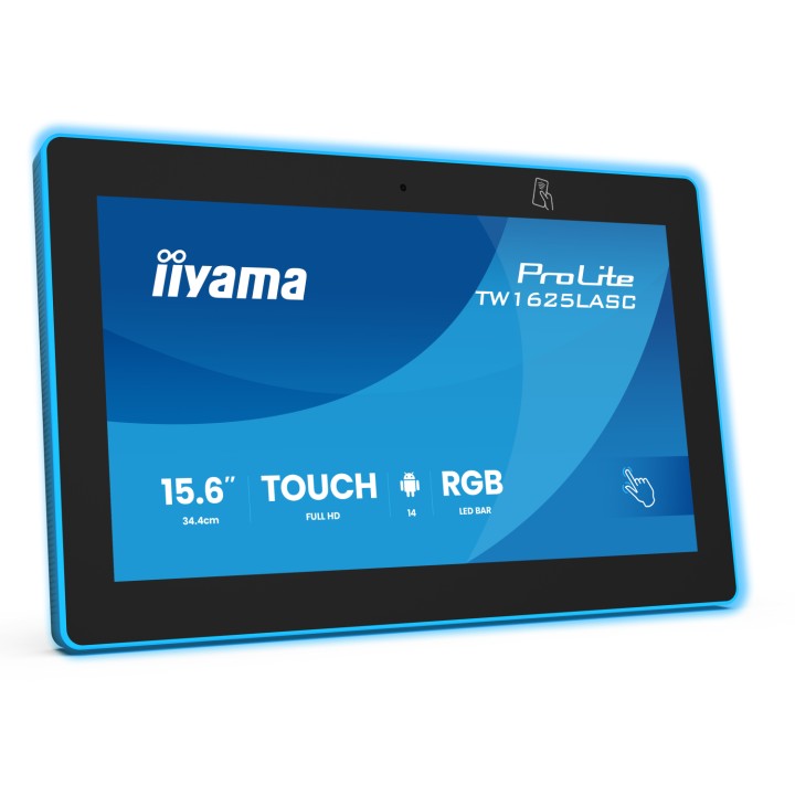 iiyama TW1625LASC-B3PNR pantalla para sala de reuniones 39,6 cm (15.6") 1920 x 1080 Pixeles LED Wi-Fi 6 (802.11ax), Wi-Fi 5