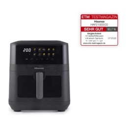Hisense HAF2100DCD Sencillo 7,7 L 2100 W Freidora de aire caliente Negro
