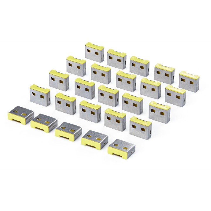 StarTech.com Tapones de Bloqueo USB-A de Repuesto con Pestillo - Paquete de 25 - Para USB-A-PORT-BLOCKER - Tapones Antipolvo A