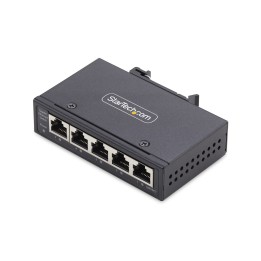 StarTech.com Switch Ethernet Industrial de 5 Puertos no Gestionado IP30 - Ethernet 100/1000 - Montaje en Pared o Carril DIN -