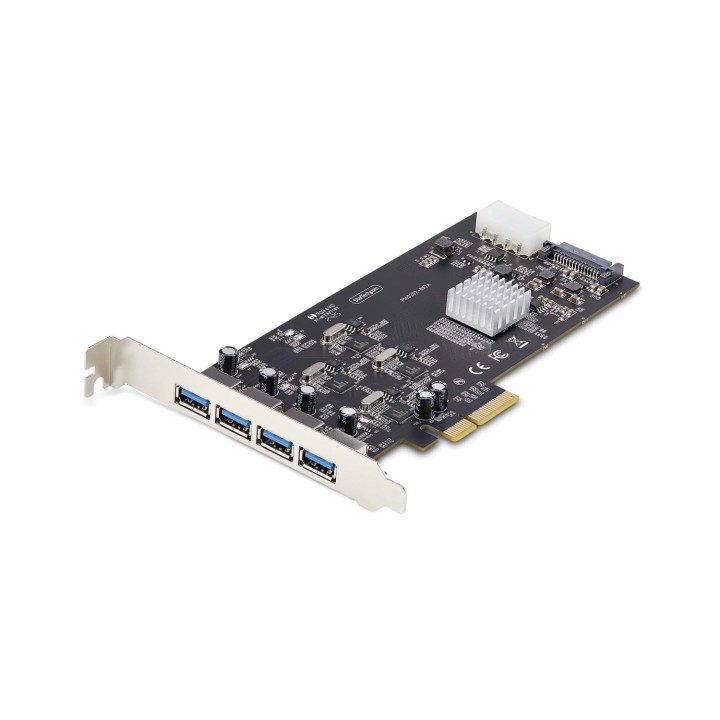 StarTech.com Tarjeta PCI Express de 4 Puertos USB-A - Tarjeta PCIe USB 3.2 de 5Gbps - 4 Controladores USB Independientes - Hub
