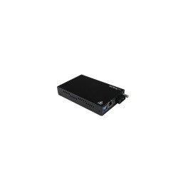 StarTech.com Conversor de Medios Gigabit Ethernet a Fibra Multi Modo Conector SC - 550m Negro