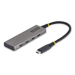 StarTech.com Hub USB-C de 4 Puertos - Ladrón Tipo C de 4 Puertos - PD de Carga de 100W - 10Gbps - 4x Puertos Tipo C - Aluminio
