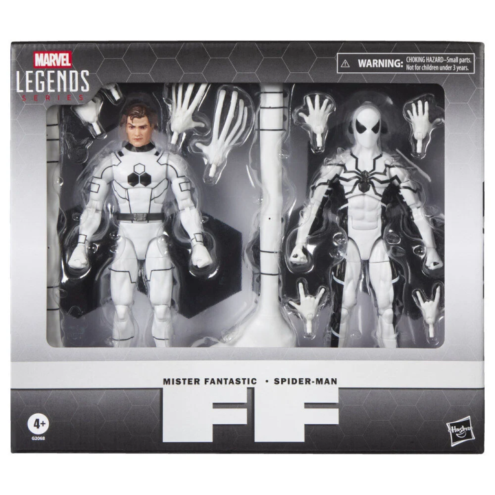 Set 2 figuras Mister Fantastic & Spiderman Los Cuatro Fantasticos Marvel Legends Series 15cm
