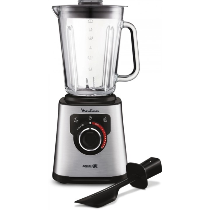 Moulinex LM871 1,5 L Batidora de vaso 1200 W Acero inoxidable, Gris