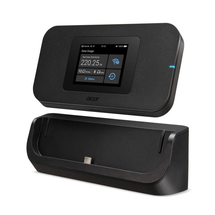 Acer Connect Enduro M4D router inalámbrico Doble banda (2,4 GHz / 5 GHz) 5G Negro