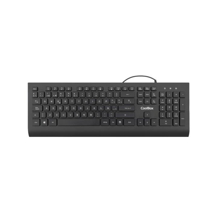 CoolBox TECLADO USB TECLAS CHOCOLATE 1.8M DE CABLE 610G. SILENCIOSO