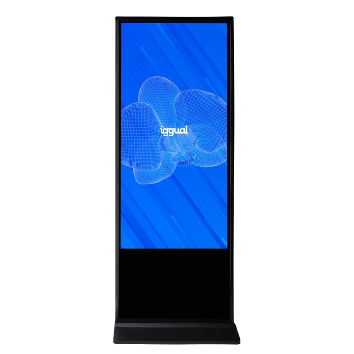 iggual ORCHID TI-55 Alto Brillo Diseño de quiosco 139,7 cm (55") LCD Wifi 1500 cd / m² 4K Ultra HD Negro Pantalla táctil