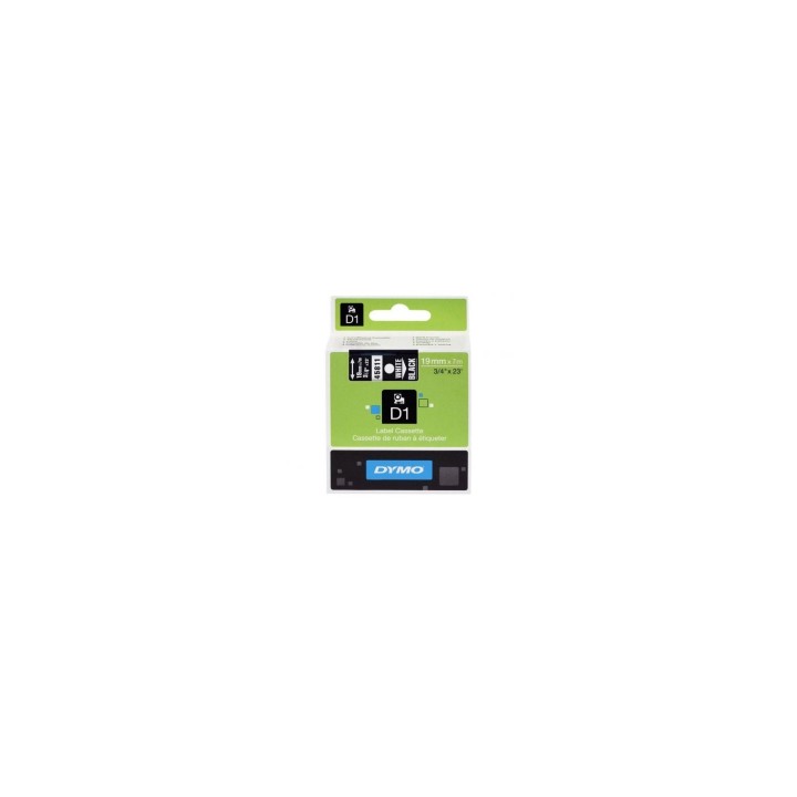 CINTA ROTULADORA AUTOADHESIVA DYMO D1 PARA ROTULADORAS LABEL MANAGER BLANCO SOBRE NEGRO S0720910