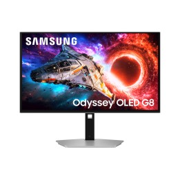 Samsung G80SH pantalla para PC 68,6 cm (27") 3840 x 2160 Pixeles 4K Ultra HD OLED Plata