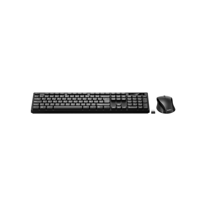 Belkin BBZ010SP teclado Ratón incluido Hogar / Oficina RF inalámbrico QWERTY Español Negro