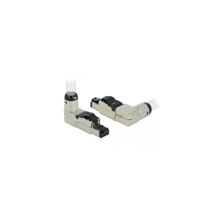DeLOCK conector 1 x RJ-45 Cat6a S/UTP (STP) Gris