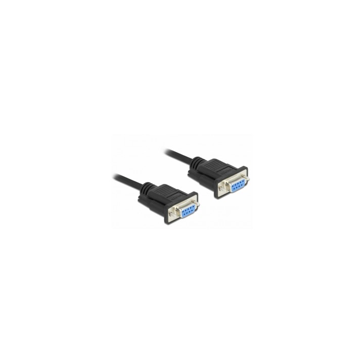 DeLOCK 87472 cable de serie Negro 2 m DB-9