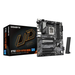 GIGABYTE B760 DS3H WIFI6E GEN5 Placa Base – Compatible con procesadores Intel Core 14ª generación, VRM digital de 8+2+1 fases,