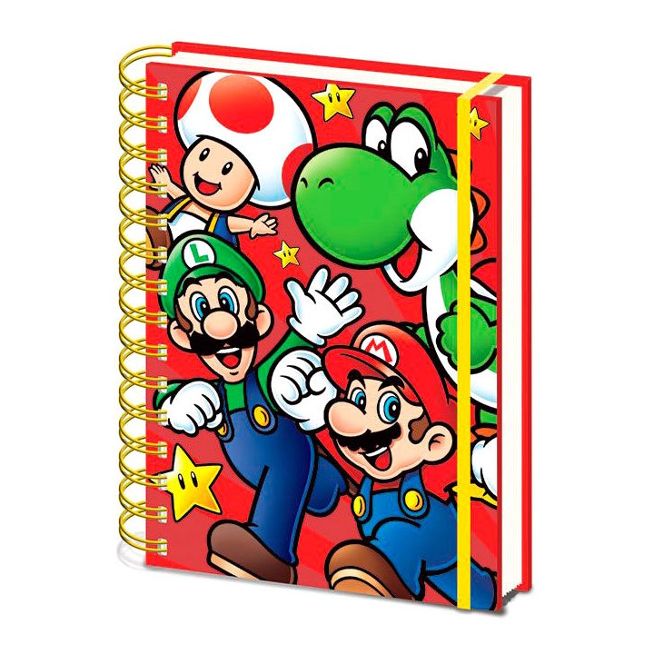 Cuaderno A5 Super Mario Bros Nintendo