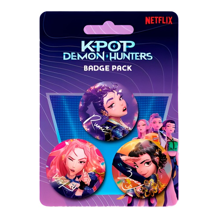 Blister 3 Insignias KPop Demon Hunters