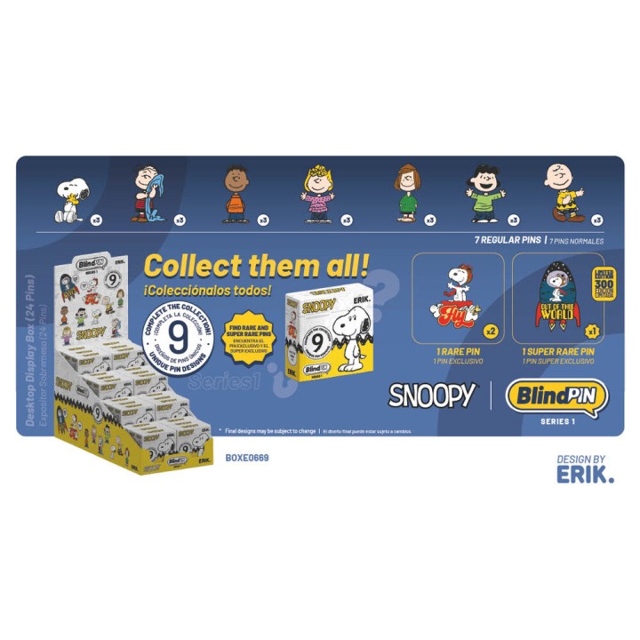 Pin misterioso coleccionable Snoopy BlindPIN