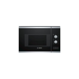 Bosch BFL520MS0 microondas Integrado Microondas combinado 20 L 800 W Negro, Acero inoxidable