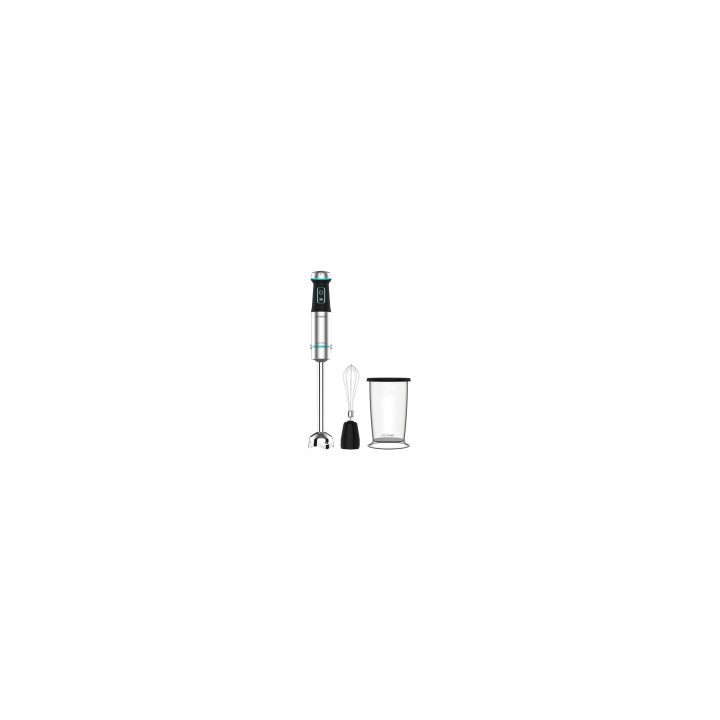 Cecotec Power TitanBlack 1200 XL Cream 0,8 L Batidora de inmersión 1200 W Negro, Plata