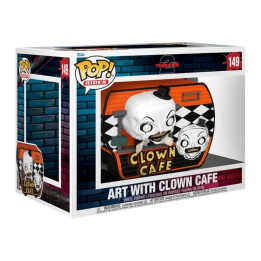 Figura POP Rides Super Deluxe Terrifier 2 Art with Clown Cafe