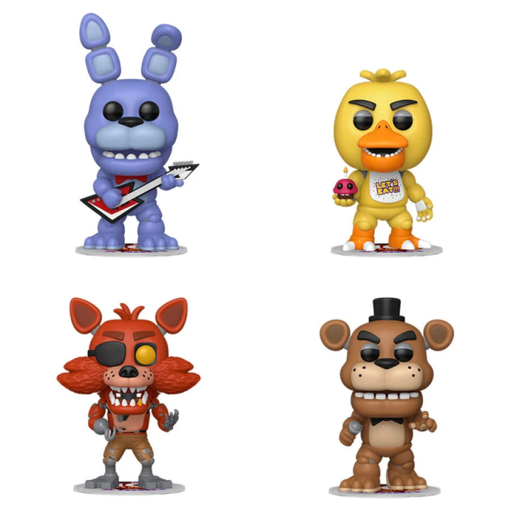 Blister 4 figuras POP Five Nights at Freddys