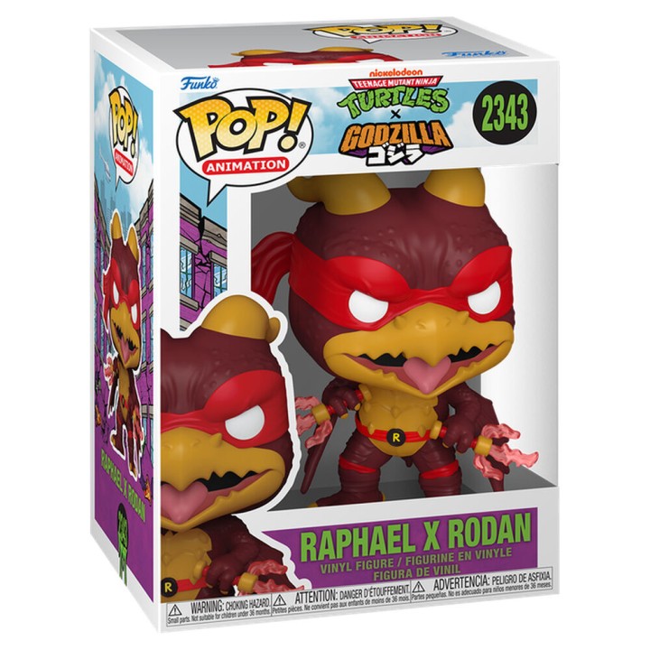 Figura POP Teenage Mutant Ninja Turtles x Godzilla - Raphael X Rodan