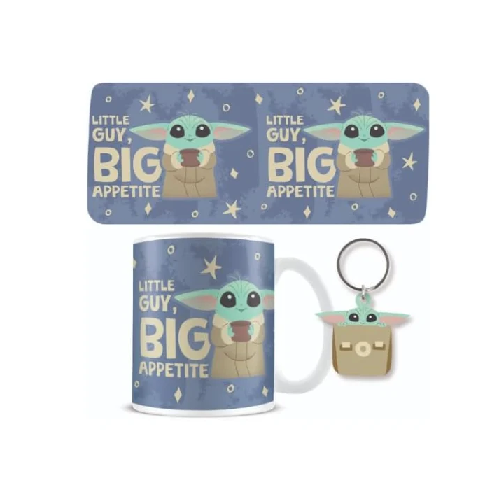 Set Taza y llavero Grogu Mandalorian Star Wars