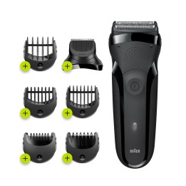 Braun Series 3 300BT Máquina de afeitar de rotación Recortadora Negro