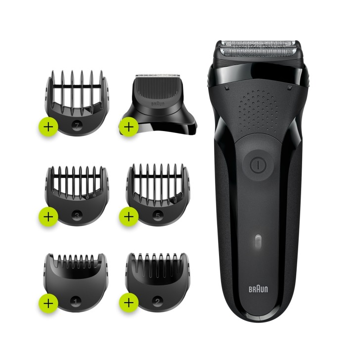 Braun Series 3 300BT Máquina de afeitar de rotación Recortadora Negro