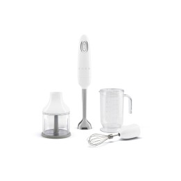 Smeg HBF03WHEU licuadora Batidora de inmersión 700 W Acero inoxidable, Blanco