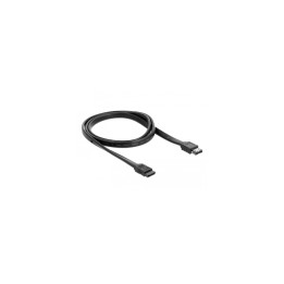 DeLOCK 85810 cable de SATA 1 m SATA 7-pin eSATA Negro